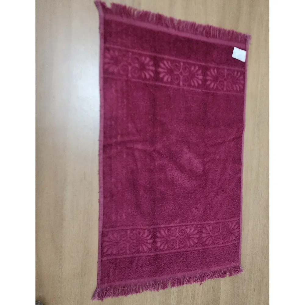 Vintage Maroon Monticello Santa Cruz Cannon Hand Towel